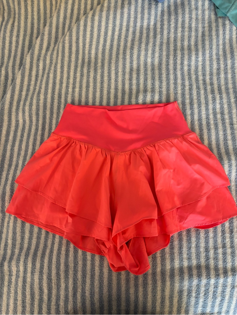 aerie Coral Pink Layered Athletic Shorts